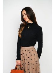 ASSUILI Kaszmirowy sweter w kolorze czarnym rozmiar: 34. Czarne swetry klasyczne damskie Assuili, z kaszmiru, bez kołnierzyka. Za 96.60 zł.