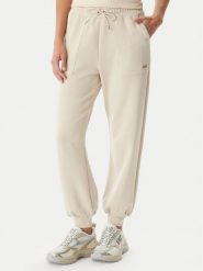 EA7 Emporio Armani Spodnie dresowe 7W000193 AF12643 U1088 Beżowy Regular Fit. Brązowe spodnie dresowe damskie EA7 Emporio Armani, l, bez wzorów, z dresówki. Za 559.99 zł.