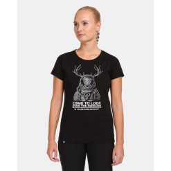 T-shirt damski Kilpi LTD CALYPSO-W. Czarne bluzki damskie Kilpi, s, bez wzorów, z nylonu, bez kołnierzyka. Za 138.03 zł.