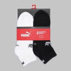 Puma Skarpety Elements Quarter 6-Pack 93875803. Białe skarpetki damskie Puma, bez wzorów. Za 79.99 zł.