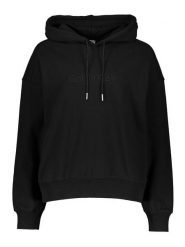 Calvin Klein Bluza w kolorze czarnym rozmiar: S. Czarne bluzy damskie Calvin Klein, s, bez wzorów, z bawełny, z kapturem. Za 212.95 zł.
