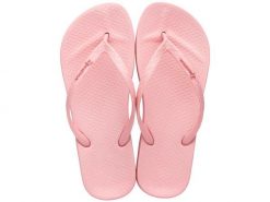 Japonki plażowe damskie Ipanema Anatomic Colors Fem. Czerwone klapki damskie Ipanema, bez wzorów, z gumy, bez obcasa, na płaskiej podeszwie, bez zapięcia. Za 129.99 zł.