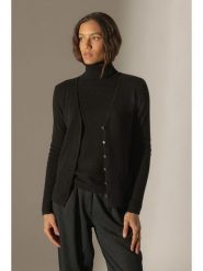 Perfect Cashmere Kaszmirowy kardigan "Paige" w kolorze czarnym rozmiar: L. Czarne kardigany damskie Perfect Cashmere, l, bez wzorów, z kaszmiru. Za 347.99 zł.