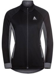 Odlo Kurtka softshellowa "Brensholmen" w kolorze czarno-szarym rozmiar: XL. Czarne kurtki sportowe damskie ODLO, xl, bez wzorów, bez kaptura. Za 250.35 zł.