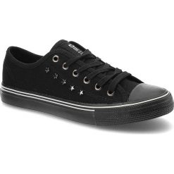 Czarne Trampki Big Star Damskie Sznurowane Buty. Czarne trampki damskie Big Star, bez wzorów, bez zapięcia. Za 89.00 zł.