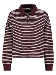 Eight2Nine Koszulka polo w kolorze bordowo-białym rozmiar: L. Białe koszulki damskie Eight2Nine, l, bez wzorów, z bawełny, bez kołnierzyka, bez ramiączek. Za 83.03 zł.