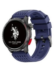 U.S. Polo Assn. Smartwatch w kolorze granatowo-czarnym rozmiar: onesize. Niebieskie, cyfrowe zegarki damskie U.S. Polo Assn., metalowe. Za 391.99 zł.