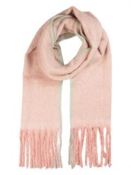 Clayre & Eef Szal w kolorze jasnoróżowo-miętowym - 190 x 38 cm rozmiar: onesize. Różowe szaliki damskie Clayre & Eef, bez wzorów, z materiału. Za 65.38 zł.