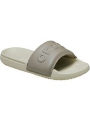 Klapki Dla Dorosłych Crocs All Day Slide. Brązowe klapki damskie Crocs, bez wzorów, z materiału, bez obcasa, bez zapięcia. Za 139.99 zł.