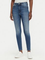 Calvin Klein Jeans Jeansy LV047G924G Granatowy Skinny Fit. Niebieskie jeansy damskie Calvin Klein Jeans, bez wzorów, z bawełny. Za 409.99 zł.