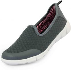 Damskie buty Loap Cheer szare. Szare obuwie trekkingowe damskie Scarpa, z materiału, bez zapięcia. Za 127.99 zł.