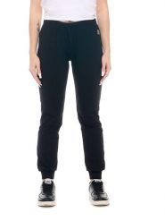 Bluza lekki z bawełna z kieszenie na co dzień. Czarne bluzy damskie LEONE 1947 APPAREL, m, bez wzorów, z bawełny, bez kaptura. Za 63.11 zł.