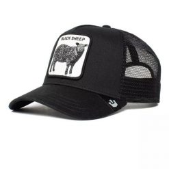 Czapka z daszkiem Goorin Bros. The Black Sheep Trucker - 101-0380-BLK. Czarne czapki z daszkiem damskie Goorin Bros, bez wzorów. Za 169.98 zł.