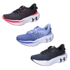 Buty do biegania damskie Under Armour Infinite Elite. Białe obuwie sportowe damskie Under Armour, z materiału, bez zapięcia, do biegania. W wyprzedaży za 568.05 zł.