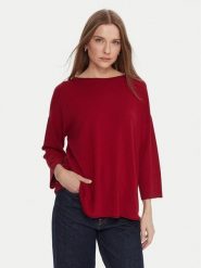 Kontatto Sweter 3M0801C Czerwony Regular Fit. Czerwone swetry klasyczne damskie Kontatto, m, z syntetyku, bez kołnierzyka. Za 269.99 zł.