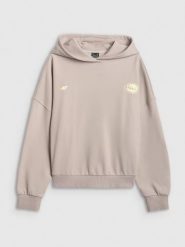 4F Bluza dresowa oversize z kapturem damska - szara M. Szare bluzy damskie 4F, m, bez wzorów, z dresówki, z kapturem. Za 179.99 zł.