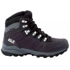 Buty trekkingowe damskie Jack Wolfskin Refugio Texapore Mid. Czarne obuwie trekkingowe damskie Jack Wolfskin, z materiału, za kostkę, bez zapięcia. Za 399.99 zł.