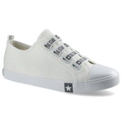 Białe Trampki Big Star Damskie Lekkie Półbuty. Białe trampki damskie Big Star, bez wzorów, z jeansu, bez zapięcia. Za 139.00 zł.