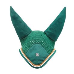 Czapka z muchą dla koni Premier Equine. Zielone czapki damskie PREMIER EQUINE, bez wzorów. Za 217.50 zł.