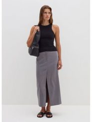 STEFANEL Spódnica w kolorze ciemnoszarym rozmiar: 36. Szare spódnice damskie Stefanel, na co dzień, bez wzorów, maxi. Za 195.99 zł.