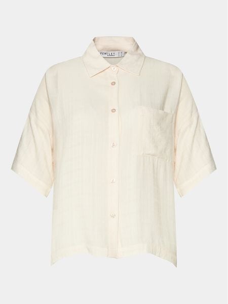 Femilet by Chantelle Koszulka piżamowa Layla FNAGJ5 Écru Regular Fit. Koszule nocne i halki Femilet by Chantelle, bez wzorów, z wiskozy, bez kołnierzyka, bez ramiączek. Za 119.99 zł.