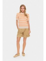 SAINT TROPEZ Sweter w kolorze beżowo-pomarańczowym rozmiar: XS. Brązowe swetry klasyczne damskie Saint Tropez, s, z wiskozy, bez kołnierzyka. Za 78.99 zł.