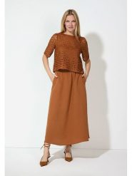 More & More Spódnica w kolorze jasnobrązowym rozmiar: 40. Brązowe spódnice damskie More & More, bez wzorów, maxi. Za 139.95 zł.