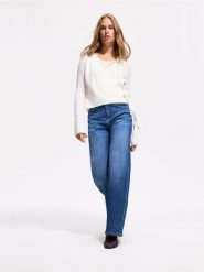 Jeansy regular comfort - granatowy. Niebieskie jeansy damskie Reserved. Za 139.99 zł.