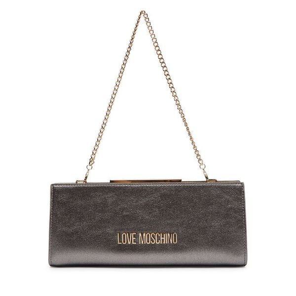 Torebka LOVE MOSCHINO. Szare torebki wieczorowe damskie Love Moschino, bez wzorów, bez dodatków. Za 859.99 zł.