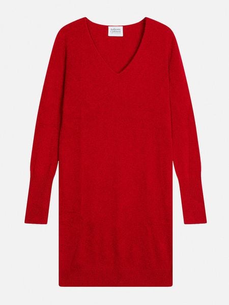 AUTHENTIC CASHMERE Kaszmirowa sukienka "Capelet" w kolorze czerwonym rozmiar: XXL. Czerwone sukienki damskie AUTHENTIC CASHMERE, bez wzorów, z kaszmiru, bez ramiączek. Za 413.99 zł.