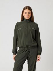 Bjorn_borg ACE TRACK JACKET — kurtka ACE damska w kolorze PEAT. Brązowe kurtki sportowe damskie Björn Borg, xl, bez wzorów, bez kaptura. Za 479.50 zł.