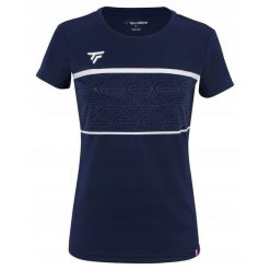 Koszulka tenisowa damska Tecnifibre Team Tech Tee. Niebieskie koszulki damskie TECNIFIBRE, xl, bez wzorów, bez kołnierzyka, bez ramiączek. Za 232.00 zł.