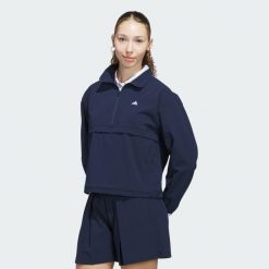 Kurtka z krótkim suwakiem Go-to. Niebieskie kurtki damskie Adidas, l, bez wzorów, bez kaptura. Za 479.00 zł.