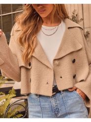 LA Angels Kardigan w kolorze beżowym rozmiar: L. Brązowe kardigany damskie LA Angels, l, bez wzorów, prążkowane. Za 173.99 zł.