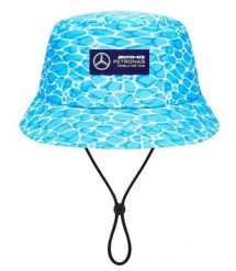 Czapka bucket Mercedes-AMG Petronas F1 George Russell Miami GP niebieska. Białe czapki damskie Erima, bez wzorów, z tkaniny. Za 184.99 zł.