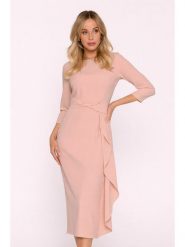 Stylove Sukienka w kolorze jasnoróżowym rozmiar: L. Różowe sukienki damskie Stylove, bez wzorów, bez ramiączek. Za 254.45 zł.