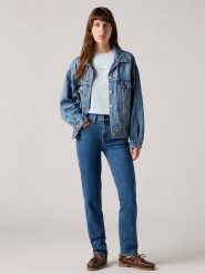 Levi's Dżinsy "724" - Slim fit - w kolorze niebieskim rozmiar: W26/L28. Niebieskie jeansy damskie Levi's, z podwyższonym stanem. Za 251.74 zł.