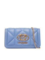 LOVE MOSCHINO Torebka JC5640PP1PLC0700 Niebieski. Niebieskie torebki wieczorowe damskie Love Moschino, bez wzorów, ze skóry, bez dodatków. Za 699.99 zł.