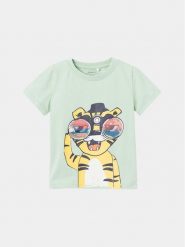 NAME IT T-Shirt Dante 13228559 Zielony Regular Fit. Zielone t-shirty i koszulki chłopięce Name it, bez wzorów, z bawełny, bez kołnierzyka, bez ramiączek. Za 49.99 zł.