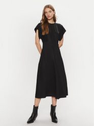 Calvin Klein Sukienka koktajlowa K20K207841 Czarny Regular Fit. Czarne sukienki damskie Calvin Klein, bez wzorów, z wiskozy, wizytowe, bez ramiączek. Za 499.99 zł.