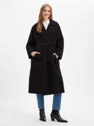 Weekend Max Mara płaszcz z czystej wełny Kobiety wełna ze strzyży czarny, 36. Czarne płaszcze damskie Weekend Max Mara, na jesień, bez wzorów, z wełny, bez kaptura. Za 3,049.95 zł.