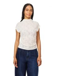 Scotch & Soda Koszulka w kolorze białym rozmiar: M. Białe bluzki damskie Scotch & Soda, m, bez wzorów, z koronki, bez kołnierzyka, bez ramiączek. Za 114.95 zł.