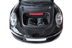 Torby Do Bagażnika Porsche 911 Carrera 4 2012-2015 2Szt Kjust. Czarne torby podróżne KJUST, bez wzorów, z kauczuku. Za 460.00 zł.