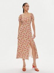 Guess Sukienka letnia Ss Prisca W4GK44 WG562 Kolorowy Regular Fit. Sukienki damskie Guess, z aplikacjami, z wiskozy, bez ramiączek. Za 579.99 zł.