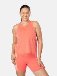 KARI TRAA Top sportowy "Mija" w kolorze pomarańczowym rozmiar: L. Pomarańczowe koszulki sportowe damskie Kari Traa, l, bez wzorów, z materiału, bez ramiączek, outdoorowe. Za 108.99 zł.