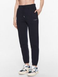 Tommy Hilfiger Spodnie dresowe 1985 WW0WW38690 Granatowy Tapered Fit. Niebieskie spodnie dresowe damskie Tommy Hilfiger, s, bez wzorów, z dresówki. Za 339.99 zł.