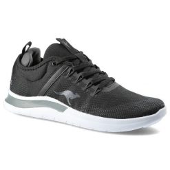 Szare Sneakersy Kangaroos Damskie Sportowe Buty. Czarne obuwie sportowe damskie KangaROOS, z materiału, na fitness i siłownię. Za 179.00 zł.