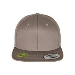 Czapka Flexfit organic cotton. Szare czapki z daszkiem damskie FLEXFIT, bez wzorów, z bawełny. Za 129.00 zł.