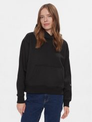 Calvin Klein Jeans Bluza Back Bold Monologo Hoodie J20J222895 Czarny Regular Fit. Czarne bluzy damskie Calvin Klein Jeans, l, bez wzorów, z jeansu, bez kaptura. Za 569.99 zł.