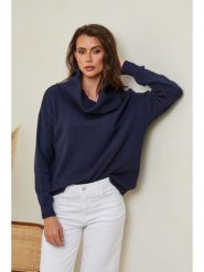 So Cachemire Sweter "Kaba" w kolorze granatowym rozmiar: S. Niebieskie swetry klasyczne damskie So Cachemire, s, z kaszmiru, bez kołnierzyka. Za 152.99 zł.